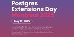 Featured Image for Postgres Extension Day，咱们不见不散